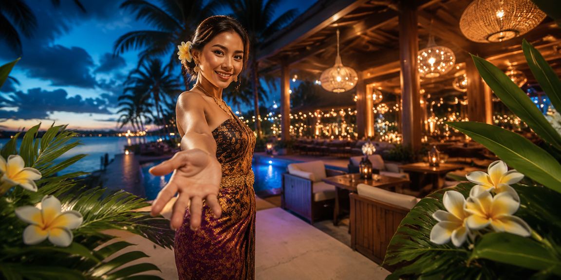 Model memperlihatkan layar ponsel dengan antarmuka pengaturan akun kasino